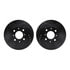 8512-59159 by DYNAMIC FRICTION COMPANY - Rotors-Drilled & Slotted-Black w/ 5000 Advanced Brake Pads Incl Hdw