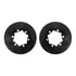 8512-63499 by DYNAMIC FRICTION COMPANY - Rotors-Drilled & Slotted-Black w/ 5000 Advanced Brake Pads Incl Hdw