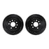 8512-65018 by DYNAMIC FRICTION COMPANY - Rotors-Drilled & Slotted-Black w/ 5000 Advanced Brake Pads Incl Hdw