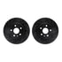 8512-65027 by DYNAMIC FRICTION COMPANY - Rotors-Drilled & Slotted-Black w/ 5000 Advanced Brake Pads Incl Hdw