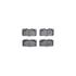 8512-67036 by DYNAMIC FRICTION COMPANY - Rotors-Drilled & Slotted-Black w/ 5000 Advanced Brake Pads Incl Hdw