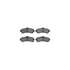 8512-67042 by DYNAMIC FRICTION COMPANY - Rotors-Drilled & Slotted-Black w/ 5000 Advanced Brake Pads Incl Hdw