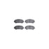 8512-67117 by DYNAMIC FRICTION COMPANY - Brake Rotor - Dimpled & Slotted - Black w/5000 Brake Pads & HW Kit