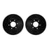 8512-67119 by DYNAMIC FRICTION COMPANY - Brake Rotor - Dimpled & Slotted - Black w/5000 Brake Pads & HW Kit