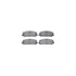 8512-67119 by DYNAMIC FRICTION COMPANY - Brake Rotor - Dimpled & Slotted - Black w/5000 Brake Pads & HW Kit