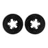 8512-67193 by DYNAMIC FRICTION COMPANY - Rotors-Drilled & Slotted-Black w/ 5000 Advanced Brake Pads Incl Hdw