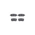 8512-72084 by DYNAMIC FRICTION COMPANY - Brake Rotor - Dimpled & Slotted - Black w/5000 Brake Pads & HW Kit