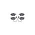 8512-73047 by DYNAMIC FRICTION COMPANY - Rotors-Drilled & Slotted-Black w/ 5000 Advanced Brake Pads Incl Hdw
