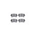8512-73058 by DYNAMIC FRICTION COMPANY - Rotors-Drilled & Slotted-Black w/ 5000 Advanced Brake Pads Incl Hdw