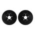 8512-73065 by DYNAMIC FRICTION COMPANY - Brake Rotor - Drilled & Slotted - Black w/5000 Brake Pads & HW Kit