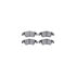 8512-73065 by DYNAMIC FRICTION COMPANY - Brake Rotor - Drilled & Slotted - Black w/5000 Brake Pads & HW Kit