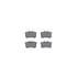 8512-74068 by DYNAMIC FRICTION COMPANY - Rotors-Drilled & Slotted-Black w/ 5000 Advanced Brake Pads Incl Hdw