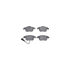 8512-74088 by DYNAMIC FRICTION COMPANY - Brake Rotor - Dimpled & Slotted - Black w/5000 Brake Pads & HW Kit