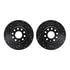 8512-74113 by DYNAMIC FRICTION COMPANY - Rotors-Drilled & Slotted-Black w/ 5000 Advanced Brake Pads Incl Hdw