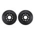 8512-75004 by DYNAMIC FRICTION COMPANY - Rotors-Drilled & Slotted-Black w/ 5000 Advanced Brake Pads Incl Hdw