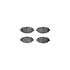 8512-75005 by DYNAMIC FRICTION COMPANY - Rotors-Drilled & Slotted-Black w/ 5000 Advanced Brake Pads Incl Hdw