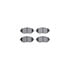 8512-75007 by DYNAMIC FRICTION COMPANY - Rotors-Drilled & Slotted-Black w/ 5000 Advanced Brake Pads Incl Hdw