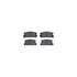 8512-76033 by DYNAMIC FRICTION COMPANY - Rotors-Drilled & Slotted-Black w/ 5000 Advanced Brake Pads Incl Hdw