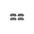 8512-76058 by DYNAMIC FRICTION COMPANY - Rotors-Drilled & Slotted-Black w/ 5000 Advanced Brake Pads Incl Hdw