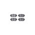 8512-76062 by DYNAMIC FRICTION COMPANY - Rotors-Drilled & Slotted-Black w/ 5000 Advanced Brake Pads Incl Hdw
