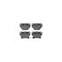 8512-76084 by DYNAMIC FRICTION COMPANY - Rotors-Drilled & Slotted-Black w/ 5000 Advanced Brake Pads Incl Hdw