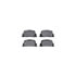 8512-76085 by DYNAMIC FRICTION COMPANY - Rotors-Drilled & Slotted-Black w/ 5000 Advanced Brake Pads Incl Hdw