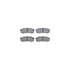 8512-76098 by DYNAMIC FRICTION COMPANY - Brake Rotor - Dimpled & Slotted - Black w/5000 Brake Pads & HW Kit