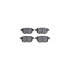 8512-76141 by DYNAMIC FRICTION COMPANY - Rotors-Drilled & Slotted-Black w/ 5000 Advanced Brake Pads Incl Hdw
