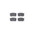 8512-76143 by DYNAMIC FRICTION COMPANY - Brake Rotor - Dimpled & Slotted - Black w/5000 Brake Pads & HW Kit