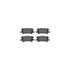 8512-76150 by DYNAMIC FRICTION COMPANY - Brake Rotor - Dimpled & Slotted - Black w/5000 Brake Pads & HW Kit