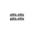 8512-76157 by DYNAMIC FRICTION COMPANY - Rotors-Drilled & Slotted-Black w/ 5000 Advanced Brake Pads Incl Hdw