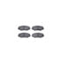 8512-76158 by DYNAMIC FRICTION COMPANY - Brake Rotor - Dimpled & Slotted - Black w/5000 Brake Pads & HW Kit