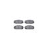 8512-76170 by DYNAMIC FRICTION COMPANY - Rotors-Drilled & Slotted-Black w/ 5000 Advanced Brake Pads Incl Hdw
