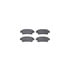 8512-76189 by DYNAMIC FRICTION COMPANY - Rotors-Drilled & Slotted-Black w/ 5000 Advanced Brake Pads Incl Hdw
