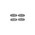 8512-76196 by DYNAMIC FRICTION COMPANY - Rotors-Drilled & Slotted-Black w/ 5000 Advanced Brake Pads Incl Hdw