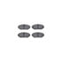 8512-80015 by DYNAMIC FRICTION COMPANY - Rotors-Drilled & Slotted-Black w/ 5000 Advanced Brake Pads Incl Hdw