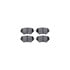 8512-80041 by DYNAMIC FRICTION COMPANY - Rotors-Drilled & Slotted-Black w/ 5000 Advanced Brake Pads Incl Hdw