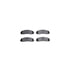 8512-99687 by DYNAMIC FRICTION COMPANY - Rotors-Drilled & Slotted-Black w/ 5000 Advanced Brake Pads Incl Hdw