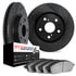 8602-02003 by DYNAMIC FRICTION COMPANY - Rotors-Drilled and Slotted-Black with 5000 Euro Ceramic Brake Pads