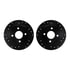 8602-54007 by DYNAMIC FRICTION COMPANY - Rotors-Drilled and Slotted-Black with 5000 Euro Ceramic Brake Pads