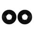 8612-02004 by DYNAMIC FRICTION COMPANY - Rotors-Drilled & Slotted-Black w/ 5000 Euro Ceramic Brake Pads Incl Hdw