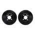 8612-32005 by DYNAMIC FRICTION COMPANY - Rotors-Drilled & Slotted-Black w/ 5000 Euro Ceramic Brake Pads Incl Hdw