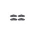 8612-46007 by DYNAMIC FRICTION COMPANY - Rotors-Drilled & Slotted-Black w/ 5000 Euro Ceramic Brake Pads Incl Hdw