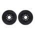 8612-59007 by DYNAMIC FRICTION COMPANY - Rotors-Drilled & Slotted-Black w/ 5000 Euro Ceramic Brake Pads Incl Hdw