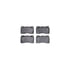 8612-59007 by DYNAMIC FRICTION COMPANY - Rotors-Drilled & Slotted-Black w/ 5000 Euro Ceramic Brake Pads Incl Hdw