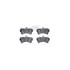 8612-74050 by DYNAMIC FRICTION COMPANY - Rotors-Drilled & Slotted-Black w/ 5000 Euro Ceramic Brake Pads Incl Hdw