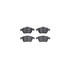 8612-74054 by DYNAMIC FRICTION COMPANY - Rotors-Drilled & Slotted-Black w/ 5000 Euro Ceramic Brake Pads Incl Hdw
