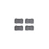 8512-27035 by DYNAMIC FRICTION COMPANY - Rotors-Drilled & Slotted-Black w/ 5000 Advanced Brake Pads Incl Hdw