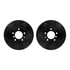 8512-31029 by DYNAMIC FRICTION COMPANY - Rotors-Drilled & Slotted-Black w/ 5000 Advanced Brake Pads Incl Hdw