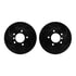 8512-31027 by DYNAMIC FRICTION COMPANY - Rotors-Drilled & Slotted-Black w/ 5000 Advanced Brake Pads Incl Hdw